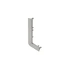 End cap for L profile, incomplete, VELLO handleless system with LED function, sidabrinis left