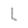End cap for L profile, incomplete, VELLO handleless system with LED function, sidabrinis right