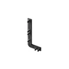 End cap for L profile, incomplete, VELLO handleless system with LED function, juodas right