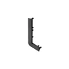 End cap for L profile, incomplete, VELLO handleless system with LED function, juodas left (