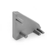 End cap for LED profile GLAX angled, sidabrinis (10pcs)