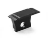 End cap with hole for GLAX Mini LED profile with flange high, juodas (10pcs)