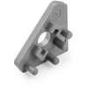 End cap with hole for GLAX profile angled - overlay, left/right, sidabrinis (10 pcs.)