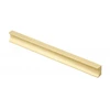 Furniture handle GTV GROOVE, C=160 mm, L=190 mm, Al, brushed auksinis