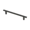 Furniture handle GTV RAY, C=128 mm, L=168 mm, ZnAl, juodas matt