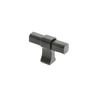 Furniture knob GTV IMPERIAL, ZnAl, matt juodas