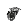 Furniture roll GTV CALIBRO, H=50,5 mm, fi35 mm, without brake, plastikas + steel, juodas