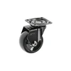 Furniture roll GTV CALIBRO, H=64 mm, dia50 mm, without brake, plastikas + steel, juodas