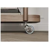 Furniture roller GTV GIRA, H=94 mm, dia60 mm, braked, plastikas + steel, chrome plated + gre