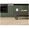 Furniture roller GTV STRADA, H=92,5 mm, dia60 mm, braked, plastikas + steel, juodas