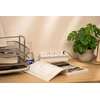 Furniture socket BASCO, 3xSHUKO, USB A+C, cable 1.5 m, baltas