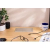 Furniture socket MULTISOFT, 2xSHUKO, USB A+C, RJ45, cable 1.5 m, aluminum