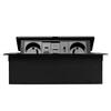 Furniture socket MULTISOFT, 2xSHUKO, USB A+C, RJ45, HDMI cable 1.5 m, juodas