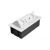 Furniture socket MULTISOFT, 2xSHUKO, USB A+C, RJ45, HDMI, cable 1.5 m, baltas