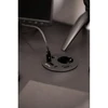 Furniture socket RONDO, 1xSHUKO, 1xUSB-A, 2xUSB-C, HDMI, RJ45 cable 1.5 m, juodas
