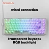 Furycube ZT82 skaidri RGB mechaninė žaidimų klaviatūra