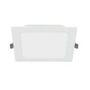 G-TECH FABRO Downlight, LED, 9W, 800lm, 4000K, AC220-240V, IP40,recessed, square, baltas