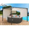 Garden PERGOLA Para Sole ZONA 3x3x2m Atsparus vandeniui roofing ROLLERS SP0836 (Pažeista pakuotė)