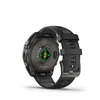 Garmin Išmanusis laikrodis Fenix 8 – 47 mm, AMOLED Sapphire, Pilkos anglies spalvos DLC titanas su juodai pilkos spalvos