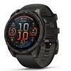 Garmin Išmanusis laikrodis Fenix 8 – 47 mm, AMOLED Sapphire, Pilkos anglies spalvos DLC titanas su juodai pilkos spalvos