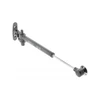 Gas stay lift 60n with soft closing pilkas anthracite