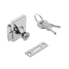 Glass lock 409 (chrome), steel wrench