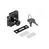 GTV 409 Glass Lock, Steel Keyed, Juodas