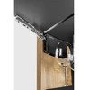 GTV HORIZON lift, front height 400-650 mm, front weight 8-12 kg, force 2500-5200, juodas