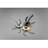 GTV RHINO hanger, double, ZnAl, matt juodas