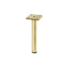 GTV RONDA SIMPLE furniture leg, cantilevered, H=180 mm, fi25 mm, steel, brushed auksinis