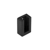 GTV side supports for wardrobe rails, without end cap, juodas matt