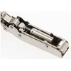 GTV SILENTO PRO overlay hinge, alu frame, soft-close, non-pro, 3D, juodas