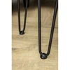 Hairpin ARTO leg with foot, 2 rods, 10 x 304 mm, juodas