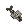 Hinge GTV SILENTO PRO mounted,without spring,frame alu,prow H=0,3D,clip-on,without euro,bl