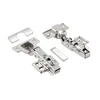 Hinge straight hc , guide H = 0 with 4 holes without euro, 2 pcs in package + end caps + s