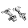 Hydraulic cup hinge, straight, h=0 with euroscrews