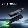 Įkraunamas LED prožektorius Wuben X5, 1300 lm, su UV šviesa ir žaliu lazeriniu žymekliu, IP65, juodas