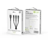 Įkrovimo kabelis telefonams Digitalome YCB-12 3 in 1 USB-C, Lightning, micro USB