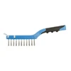 Inox wire brush with a scraper, 4 x 11
