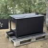 Krosnelė "Buržuika" Kalmetal 10kW su šamotu ir dviem rinkėmis