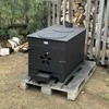 Krosnelė "Buržuika" Kalmetal 10kW su šamotu ir dviem rinkėmis