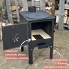 Krosnelė "Buržuika" Kalmetal 6kW su rinkėmis
