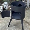 Krosnelė kazanui Kalmetal Standart 16L (3 mm) su kaminu