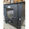 Krosnelė - židinys "Buržuika" Kalmetal 8kW su šamotu ir rinkėmis