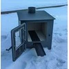 Krosnelė - židinys "Buržuika" Kalmetal 8kW su šamotu