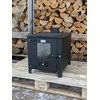 Krosnelė - židinys "Buržuika" Kalmetal 8kW su šamotu ir rinkėmis