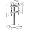 Laikiklis BFSM-04SFW Video Wall Cart, Fine Texture Pilkas