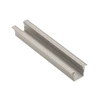 LED aliuminio profilis su GLAX mini flanšu aukštas 12,5 mm, šampanas 2 m (įleidžiamoji dal
