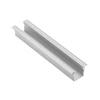 LED aliuminio profilis su GLAX mini flanšu, aukštas 12,5 mm, sidabrinis, 2 m ilgio (įleidž