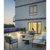 LED façade luminaire CANTI II,12W,1000lm,AC220-240V,50/60Hz,IP65,4000K, juodas